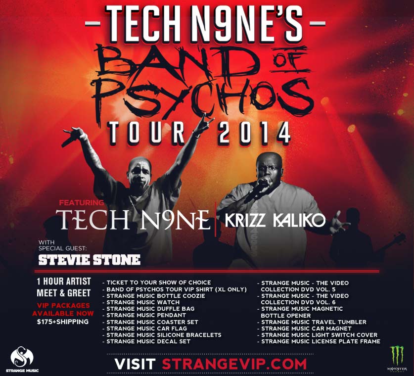 Tech N9ne's Band of Psychos Tour 2014