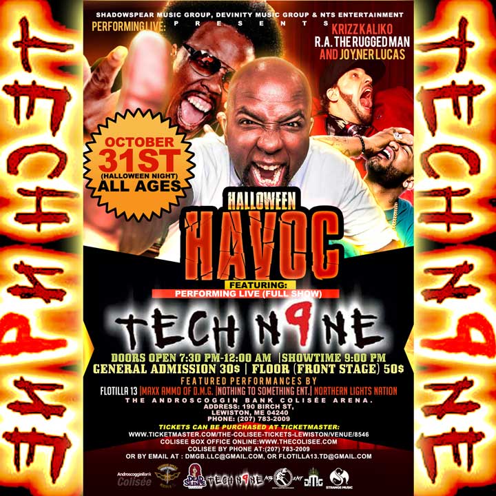 Halloween Havoc featuring Tech N9ne w/ Krizz Kaliko