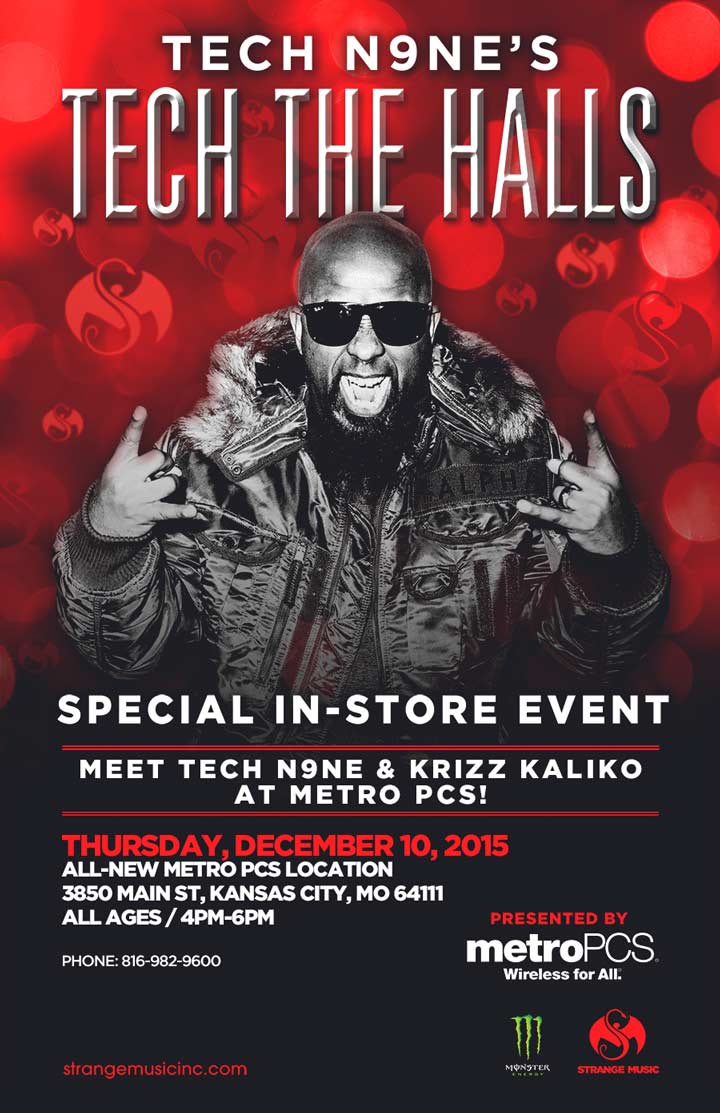 Tech N9ne's Tech The Halls Special In-Store Event
