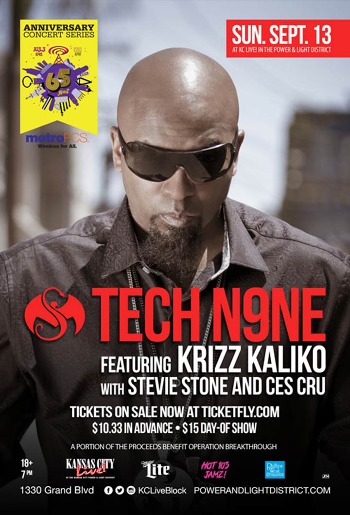 Tech N9ne at Kansas City Live! with Krizz Kaliko, Stevie Stone and CES Cru