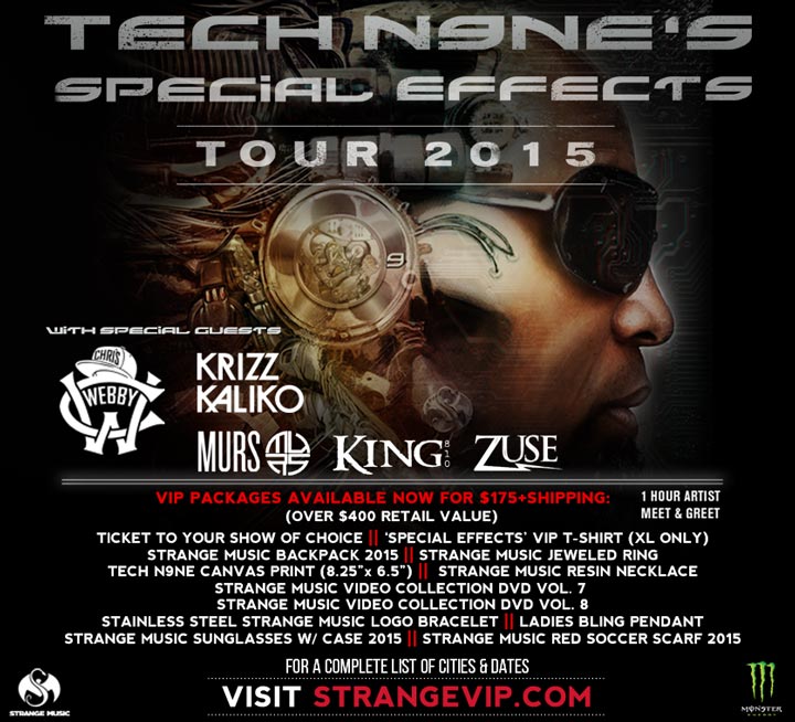 Tech N9ne's Special Effects Tour 2015